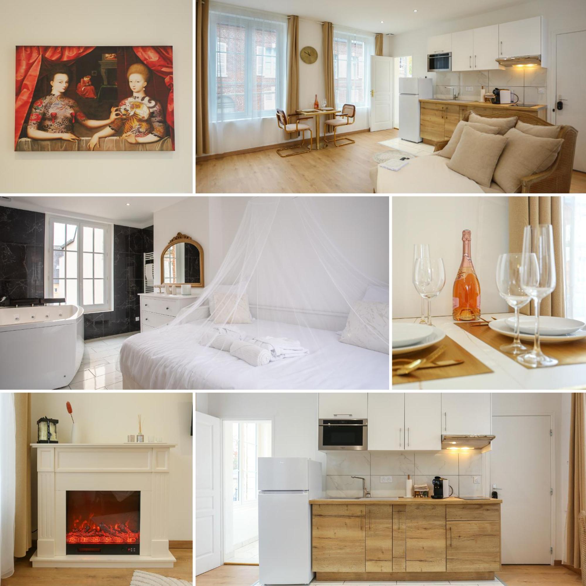 Apartment L'amour Vrai - -t2 Elegant Et Romantique Abbeville